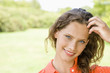 Young woman smiling, portrait