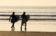 Sunset surfers