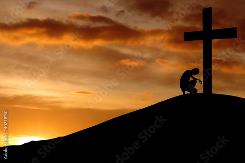 Photo: Christian background - Confession Christian background - Confession
