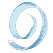 Water helix. 3d rendering
