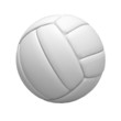 Blank volley ball on white background