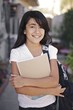 Young student prepared to learn