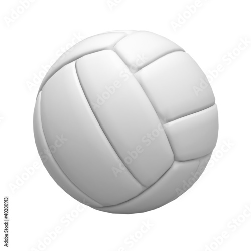 Illustration: Blank volley ball on white background Blank volley ball on white background
