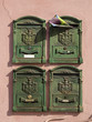 Grüne Briefkästen in Italien - postboxes in Italy