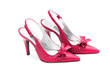 Female shoes on white background Female shoes on white background