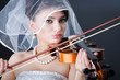 Beautiful bride in studio shooting Beautiful bride in studio shooting