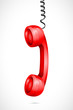 Vector Hanging Phone Receiver