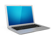 Modern laptop with blank screen, has a clipping path for screen. Modern laptop with blank screen, has a clipping path for screen.