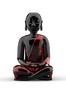 Buddha-Statue aus Glas - Schwarz Rot Buddha-Statue aus Glas - Schwarz Rot