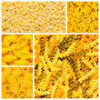 Set of various pasta backgrounds Set of various pasta backgrounds