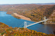 Photo: Bear Mountain bridge aerial view over Hudson River Bear Mountain bridge aerial view over Hudson River
