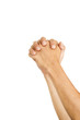 isolated praying hands or begging gestures