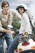 Photo: Young couple smiling, portrait Young couple smiling, portrait