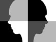 Black and white face