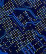 Photo: Close-up veew of the microcircuit Close-up veew of the microcircuit