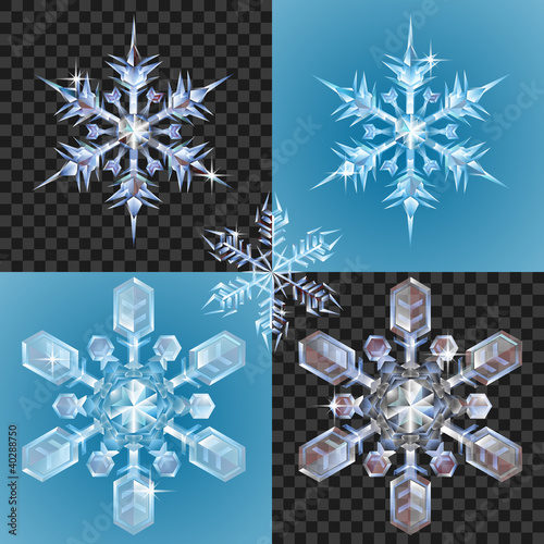 Vector: Christmas Snowflake design elements Christmas Snowflake design elements