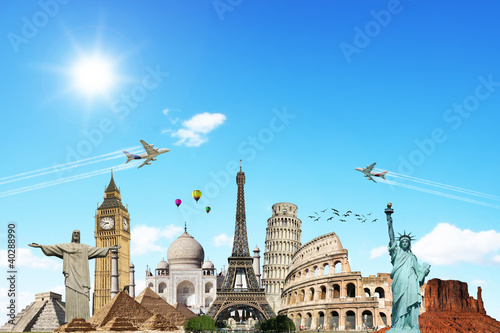 Ilustração: Travel the world monuments concept 6 Travel the world monuments concept 6