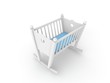 white crib for baby boy