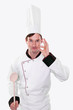 funny chef posing