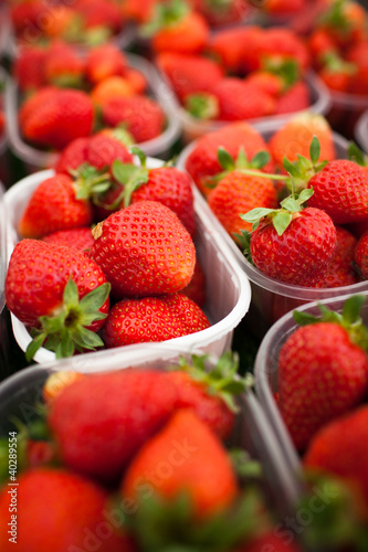 Photo: farmers market series - fresh strawberries farmers market series - fresh strawberries