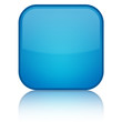 Square Blue Button