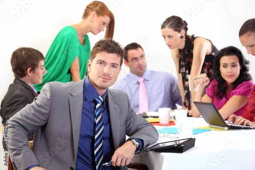 Photo: Business people - teamwork Business people - teamwork