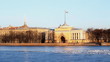 St. Petersburg, The Admiralty building in winter