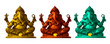 Colorful Ganesha, God of Hindu