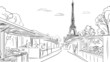 Paris street - illustration
