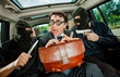 businessman grasped in hostages.