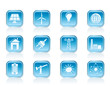 power, energy and electricity icons - vector icon set power, energy and electricity icons - vector icon set