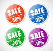 Sale stickers with perforation. Sale stickers with perforation.