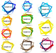 Vector: abstract speech rectangles abstract speech rectangles