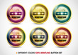 Colorful 100% Beratung button set