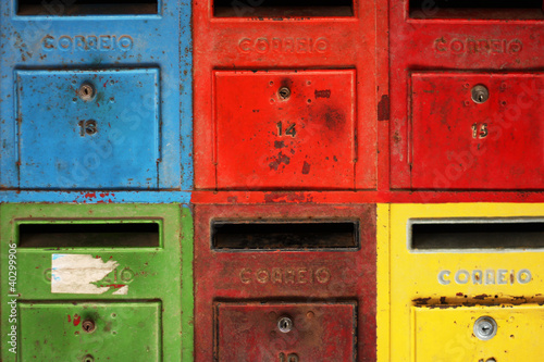 Photo: Colourful mailboxes Colourful mailboxes