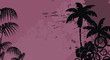 tropical hibiscus flowers background1