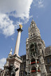Low view of Town Hall, Munich, Bavaria, Germany