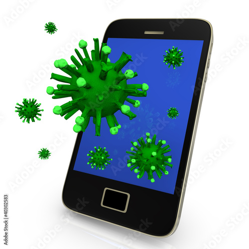 Illustration: Virus On Smartphone Virus On Smartphone