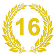 Lorbeerkranz Gold - 16