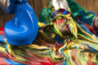 mixing paints. background