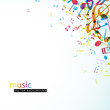Abstract background with colorful tunes.