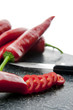 Slices of red paprika