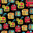 Cartoon machines seamless texture. Cartoon machines seamless texture.