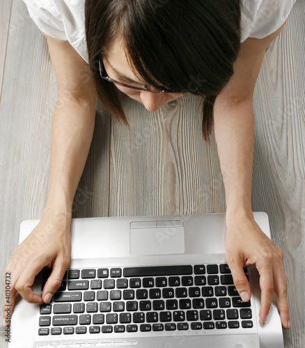 Photo: Woman with laptop Woman with laptop