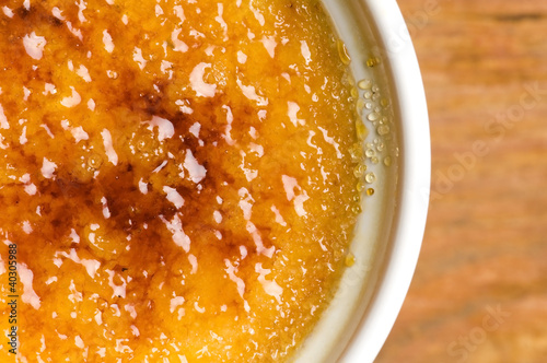 Photo: French dessert - cream brulee, burnt cream French dessert - cream brulee, burnt cream