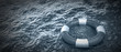 life buoy in the water High resolution