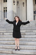 Businesswoman with arms outstretched Businesswoman with arms outstretched