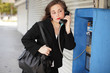Businesswoman talking on the phone Businesswoman talking on the phone