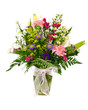 Colorful flower arrangement isolated on white Colorful flower arrangement isolated on white