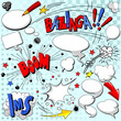 Comic book explosion elements Comic book explosion elements